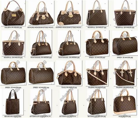 lv bag names